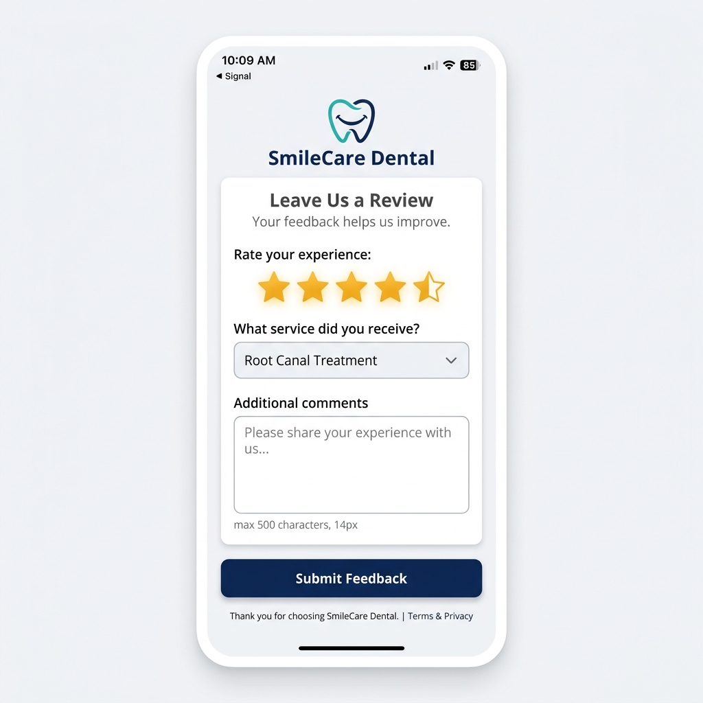 Private Review Form